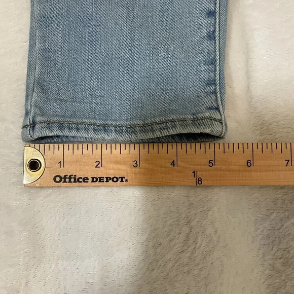 Levi's 721 High Rise Skinny Jeans Size 32 Distressed Light Wash Levis Ankle - Picture 9 of 11